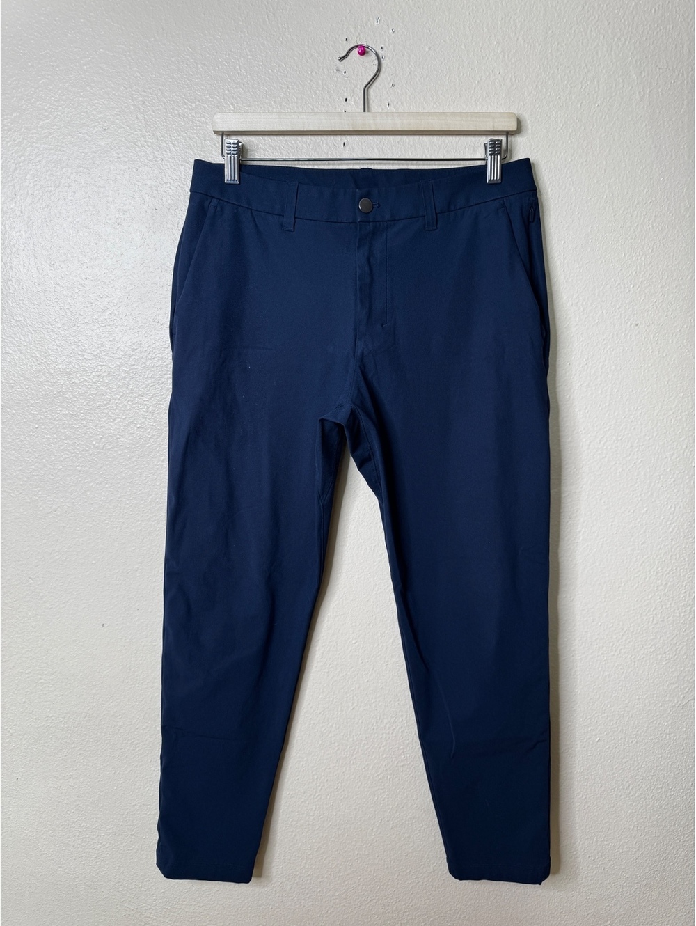Lululemon Men’s Size 32 Navy Blue Stretch Chino Pants Casual Golf Workwear